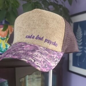 Urban Outfitters Trucker Mesh Cap "Cute But Psycho"